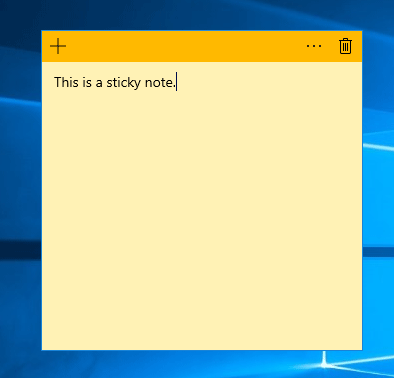 Sticky Note For Windows 7